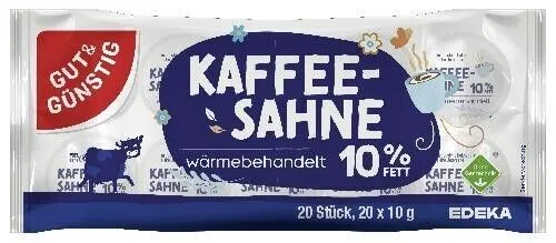 G&G Kaffeesahne 20x10g 10% Fett von G&G