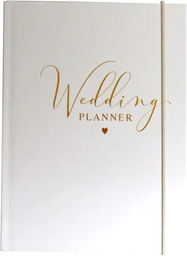 Design By Violet DBV-81-WPLAN 2019 Hochzeitsplaner, Weiß, 14,7 x 21,1 cm