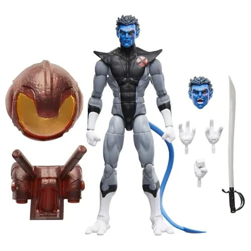 Marvel Legends Series Nightcrawler Action-Figur - Puppen, Sammelfigur - Detaillierte Nightcrawler Figur aus der Marvel Legends Serie, perfekt für Sammler und Fans der Comics.