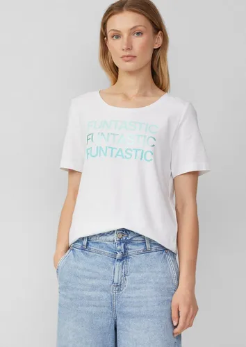 s.Oliver Kurzarmshirt T-Shirt aus Baumwollstretch mit Print