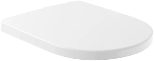 Villeroy & Boch Subway 2.0 WC-Sitz Komfort - Modernes D-Form XL Design mit Absenkautomatik, abnehmbar für einfache Reinigung und aus bruchsicherem Duroplast für optimale Hygiene.