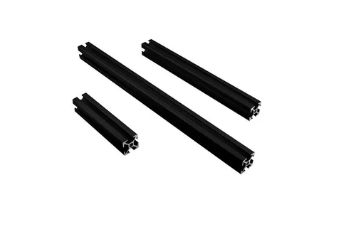 tktrading24 Profil ALU Profil Aluprofil 20x20mm Nut 6 Systemprofil Typ I schwarz 100mm