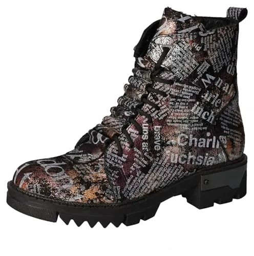 2Go Fashion Damen 8063-501 Stiefelette, schwarz/Multi, 37 EU