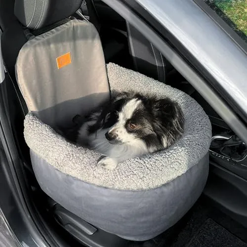 yourGEAR Frontera Hunde-Autositz - Sicherer Komfort für unterwegs - Robuster Autositz für Hunde mit orthopädischer Liegefläche und verstellbaren Sicherheitsleinen. Pflegeleichter, abnehmbarer Bezug aus OEKO-TEX zertifiziertem Material für hygienisches Reisen. Ideal für Vorder- und Rücksitze.