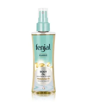fenjal Classic Körperöl 145 ml - Körperöl für strahlend schöne Haut, nährend mit Avocadoöl und Sheabutter. Leichte Textur, die schnell einzieht und einen feinen orientalischen Duft entfaltet.