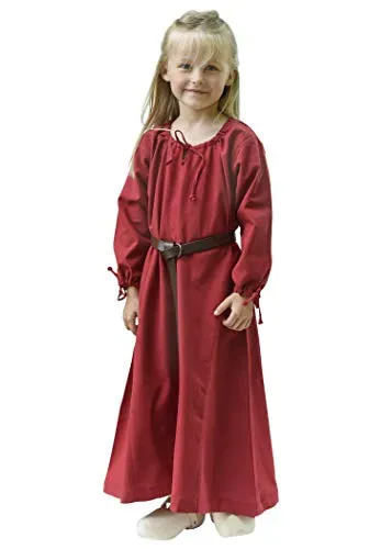 Battle-Merchant Kinder Mittelalterkleid Ana für Mädchen in rot von Battle-Merchant
