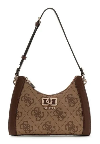 Guess Schultertasche Logo Shoulder Bag - Elegante GUESS Schultertasche mit goldfarbenen Details. Kompaktes Hauptfach mit mehreren Fächern für Ihre Essentials. Ideal für jeden Anlass, verbindet Stil und Funktionalität.