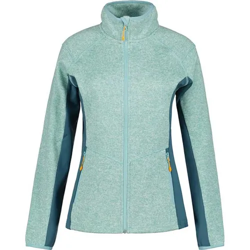 Icepeak Strickfleecejacke Bleeker mit 2 Taschen - Kuschelige Damen-Strickfleecejacke von ICEPEAK mit zwei Reißverschlusstaschen, durchgehendem Reißverschluss und elastischem Saum – ideal für kalte Tage und vielseitig einsetzbar.