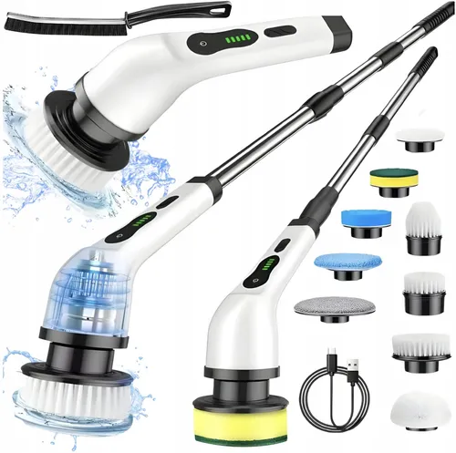 TURBOMOP 9-IN-1 KABELLOSES ELEKTRISCHES ROTATIONSBÜRSTEN-Wischmopp-Set