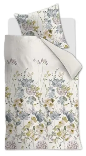 Beddinghouse Hortensia bettwäsche-Set 2 TLG. - 135x200 - Pastell - Baumwolle - mit Reißverschluss