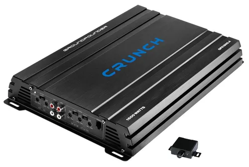 Crunch GPX1500.4 - Leistungsstarker 4-Kanal Verstärker - Verstärker mit bis zu 4 x 200 Watt RMS, ideal für komplexe Car Audio Setups. Genießen Sie kraftvollen Sound und einfache Bassregelung mit der enthaltenen Fernbedienung.