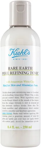 Kiehl's Rare Earth Pore Refining Tonic 250 ml - Gesichtstonic zur porentiefen Reinigung und Verfeinerung des Hautbildes. Mit weißer Amazonas-Tonerde für ein reines Hautgefühl und eine mattierte, strahlende Teint.