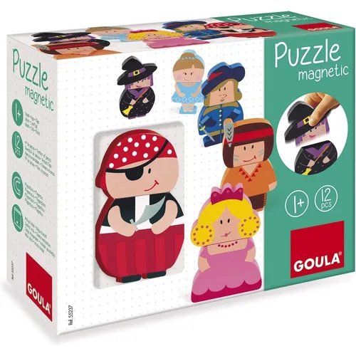 Goula Magnetisches Puzzle Charaktere (12 Teile) (55237)