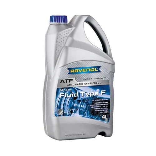 RAVENOL ATF Fluid Type F 4 Liter - Getriebeöl für Ford und Volvo, gewährleistet optimale Schaltung und schützt vor Verschleiß.