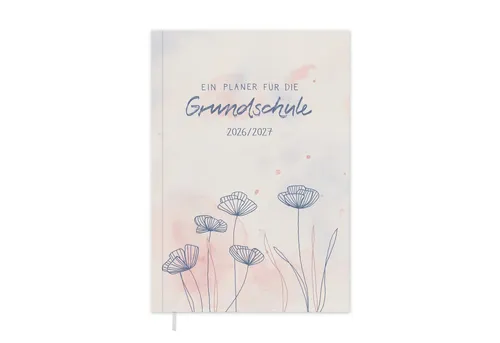 Eine der Guten Verlag Lehrerkalender Grundschulplaner 2026 2027 - A5, rosa, 1 Doppelseite / Woche, Schuljahr 26/27, 216 S. Softcover, klimaneutral