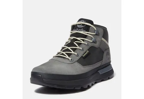 Timberland Herren Mid Lace Up Sneaker - Grau & Blau - Wanderschuhe für Herren, ideal für Alltag und Freizeit, aus REBOTL Material und mit robuster Gummi-Außensohle für optimalen Komfort und Langlebigkeit.