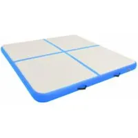 Aufblasbare Gymnastikmatte mit Pumpe 200x200x15 cm