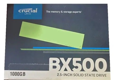 Crucial BX500 CT1000BX500SSD1 - 1TB SSD, 2,5 Zoll intern, SATA III, hohe Geschwindigkeit mit Micron 3D NAND-Technologie und 3 Jahre Garantie