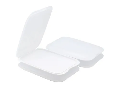 Engelland Frischhaltedose Aufschnittdosen, Aufschnittbox, PP-Kunststoff, BPA-frei, (Vorteils-Set, 4-tlg., mit transparentem Deckel), stapelbar, platzsparend, Ordnung im Kühlschrank, Organizer, Stapelbox