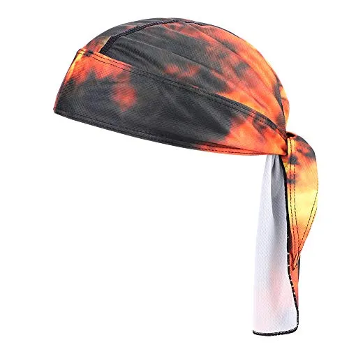 Bandana Atmungsaktiv Sport Kopfbedeckung Outdoor Fahrradtuch UV Schutz Cap Piratentuch Schnell Trockned Kopftuch Fahrrad Laufen Sportkopftuch Pirat Kappe Sommermütze für Damen Herren