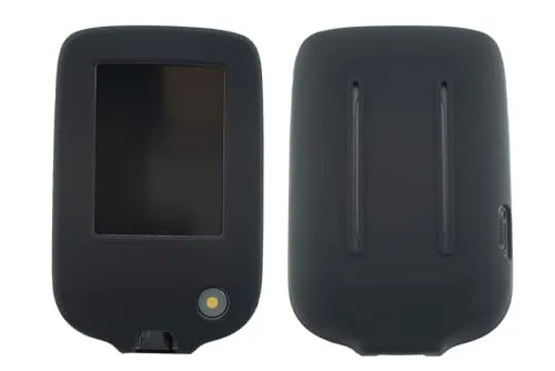 caseroxx Silikon-Hülle kompatibel mit Freestyle Libre 1/2 / 3 / Insulinx / 14 Day aus Silikon, Tasche mit und ohne Gürtelclip in schwarz