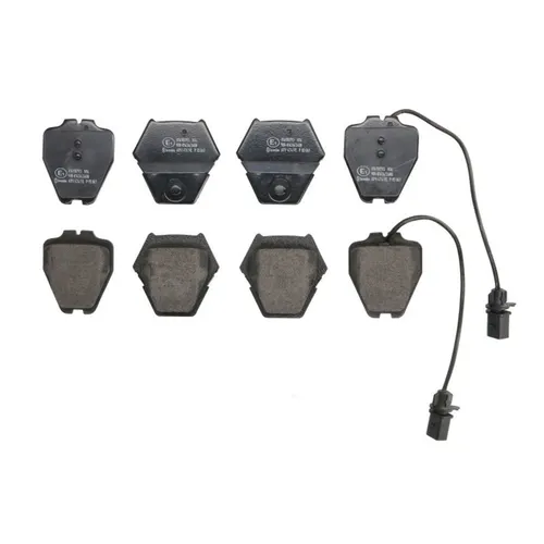 Bremsbelagsatz BREMBO P 85 067 - Bremsbeläge für Vorderachse, ausgestattet mit zwei Verschleißanzeigern für optimale Sicherheit und Kontrolle beim Bremsen.