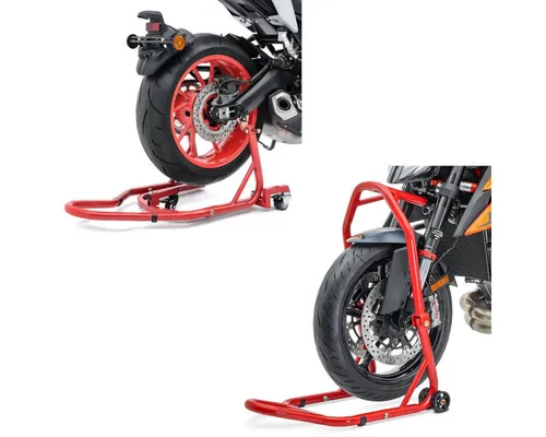 ConStands Motorradheber Set Lenkkopfständer + Rangierhilfe S4