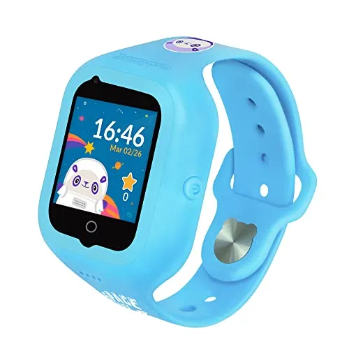 SoyMomo - Intelligente GPS-Uhr für Kinder - Space Lite - Inklusive SIM, Positionsverlauf, Anrufe und Sprachnachrichten, Robuste Armbänder, SOS-Taste, Elternkontrolle