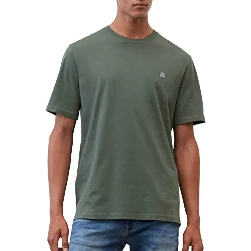 Marc O'Polo Herren T-Shirt B21222051068, Grün New, S - T-Shirts für Herren – Hochwertiges, figurbetontes T-Shirt aus 100% Bio-Baumwolle für höchsten Tragekomfort und vielseitige Kombinationsmöglichkeiten.