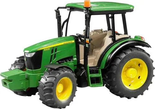 Bruder John Deere 5115M Fertigmodell - Spielzeug Traktor mit geräumiger Kabine, leistungsstarkem Motor und vielseitiger Nutzung. Ideal für Transport- und Feldarbeiten, kompatibel mit BRUDER Landwirtschaftsgeräten.