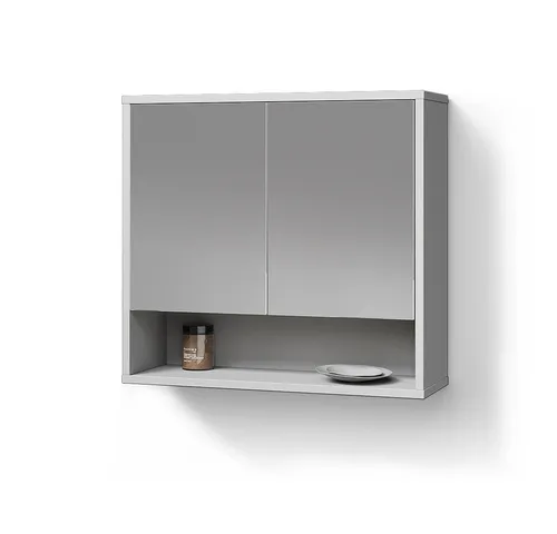 Livinity® Badezimmerspiegelschrank ATERNO, Weiß, 70 x 65 cm von Livinity®