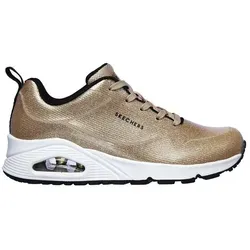 Skechers Damen Schnürschuh Uno Diamond Shatter in Gold in gold von Skechers
