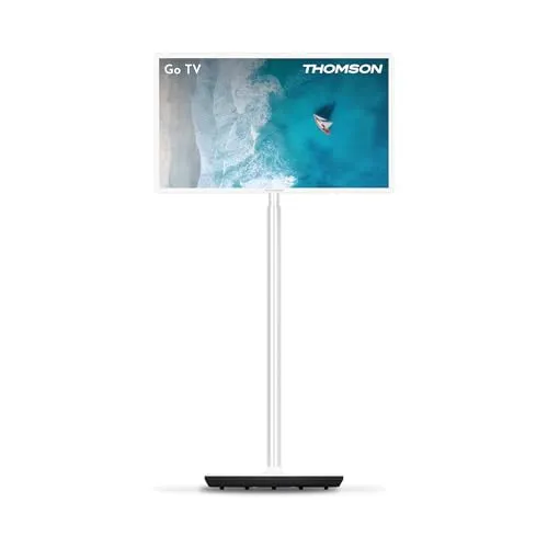 Thomson 32 Zoll (80 cm) Go TV HD (1366x768), Tragbarer Android Fernseher, Sprachsteuerung, Bluetooth 5.1, HDMI, Wi-Fi, Bis zu 4 Stunden Akkulaufzeit - 32HG4M45