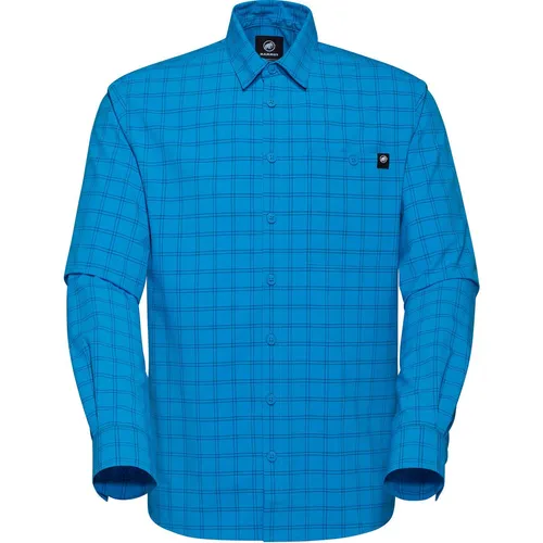 Mammut Lenni Longsleeve Shirt Men - Outdoor Hemd für Herren, atmungsaktiv und schnell trocknend, ideal für schweißtreibende Wanderungen dank HeiQ Fresh Technologie gegen unangenehme Gerüche.