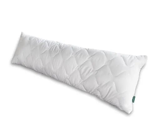 KNERST Seitenschläferkissen 40x145 cm - extra langes Kopfkissen für Seitenschläfer - Body Pillow - ideal auch als Schwangerschaftskissen - langes Kissen Öko-Tex Zertifiziert & Made in EU