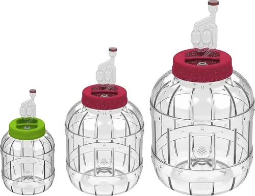 lilawelt24 Gärbehälter Set 3L+ 5L+ 8L