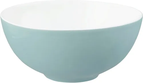 Seltmann Weiden Fashion green chic Schüssel Rund, Türkis - Dessertschalen aus hochwertigem Hartporzellan, 21 cm, mit hoher Kantenschlagfestigkeit und umweltfreundlicher Produktion. Ideal für stilvolle Anlässe und täglich.