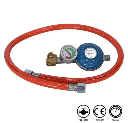 Melko Gasgrill Druckminderer mit Manometer