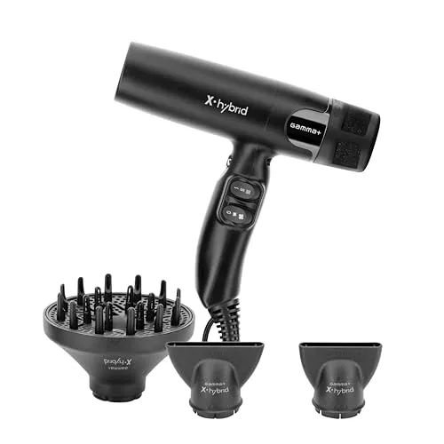 Gamma+ X·Hybrid Haartrockner - Matt Schwarz - Professioneller Hybrid-Haartrockner mit innovativer Technologie für schnelles, schonendes Trocknen und individuelles Styling. Ideal für glänzendes, frizzfreies Haar.