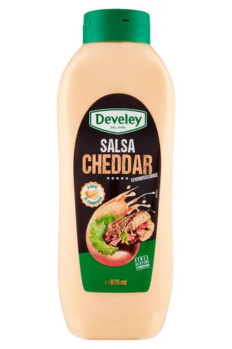 Develey Salsa Cheddar Sauce Glutenfrei,Käsesoße Squeeze 875ml