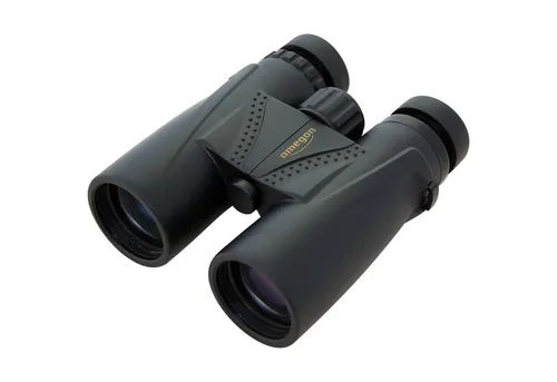 Omegon Blackstar 10x42 Fernglas - Fernglas für Sport und Freizeit, bietet hervorragende Schärfe und Farbkorrektur, ideal für Outdoor-Abenteuer mit robustem Gehäuse und praktischen Zubehör.