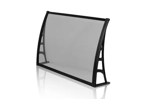 Polycarbonat Vordach 120x70 cm, klar - Außenanbau: Witterungsbeständiges Vordach aus klarem Polycarbonat, ideal für den Schutz vor Regen und Sonne.