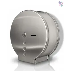Blanc HYGIENIC Toilettenpapierspender Jumbo Midi aus Edelstahl - Sonstige Badaccessoires, abschließbarer Spender für hygienische Toilettenpapierbereitstellung mit einer Kapazität von bis zu 240 mm Durchmesser.