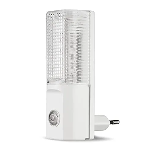 REV Nachtlampe, LED Nachtlicht Dämmerungsautomatik, 5 LEDs, 10 Lux, weiss