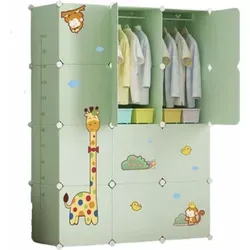 Modularer Schrank für Kinder – Grün