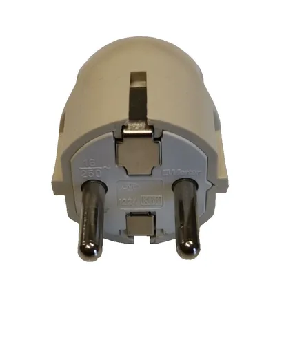 Schuko Stecker beige RETRO 16A 250VAC Merten Made in Germany | EAN 4011281129300
