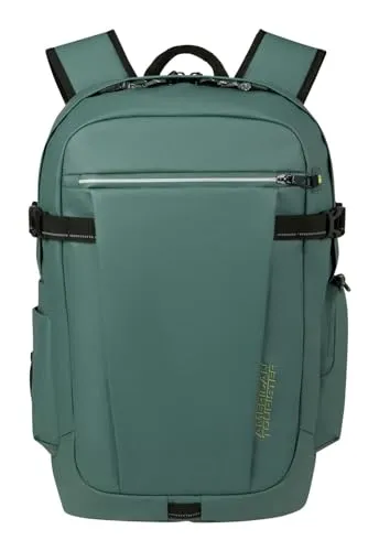 American Tourister Upventure - 15.6 Zoll Laptop Rucksack, Grün (Dark Forest) - Laptop-Rucksack mit 26.5 L Volumen, vielen praktischen Fächern für Ordnung und einem modischen Design, ideal für Schule und Büro.