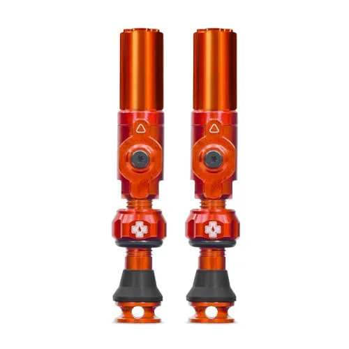 Muc-Off Big Bore Hybrid Tubeless Ventil, Orange 30 mm von Muc-Off