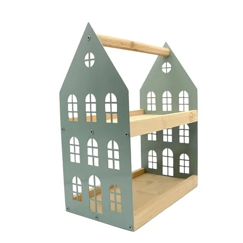 UNUS HOME Etagere - 2-stöckige Servierplatte in Grün - Moderne Etageren aus nachhaltigem Bambus-Holz mit stabiler Metallkonstruktion. Perfekt für die stilvolle Präsentation von Snacks und Leckereien bei jedem Anlass.