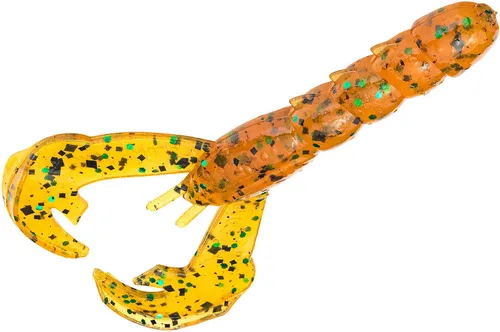Strike King Rage Baby Craw 7,5cm - 9 Gummikrebse, Strike King Farbe:Amber Green Black